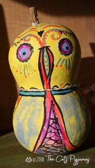 Painted Owl Gourd 6